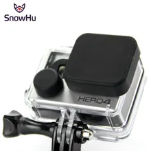 SnowHu for for GoPro Accessories Housing Protective Waterproof Case Silicone Lens Cover For Go Pro Hero 4 3 3+ Accessories GP118 fisheye lens for go pro 1 2 3 16 megapixel 1 2mm 220 degree super lens for gopro hero 4 3 3 black silver edition accessories