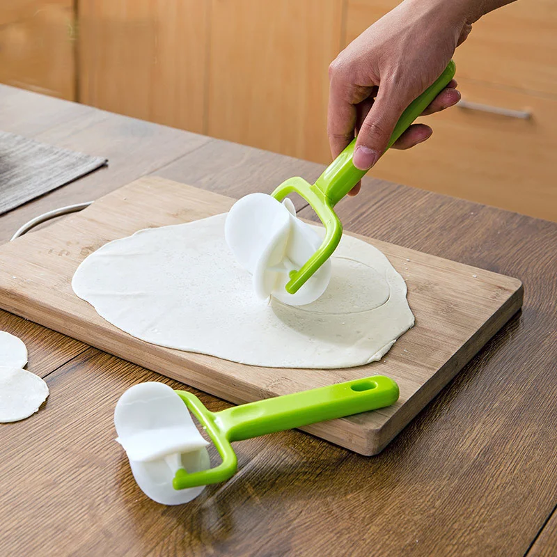 Kichvoe Stainless Steel Dumpling Wrapper Skin Dough Cutter Circle Roller Ravioli Maker Cookie Biscuit Pastry Cutting Tool Kitchen Accessories C43