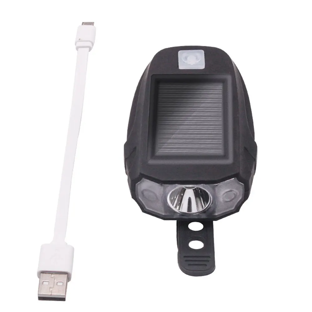 New Solar Power USB Charging T6 Bike Light Bicycle Front Handlebar Cycling LED Lamp