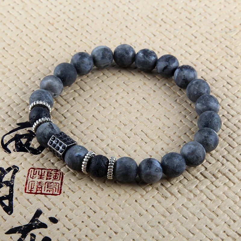 

Multiple Style Natural Black Gray Hematite Stone Beaded Bracelet Woman Men Elastic Matte Beads Bangle Jewelry Gift
