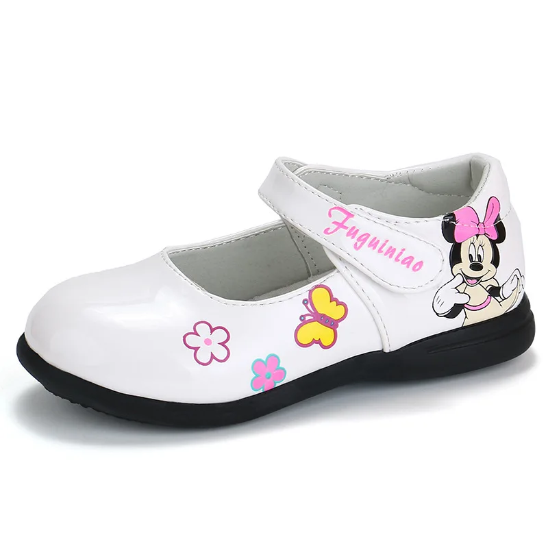 Дисней Минни детская повседневная обувь для девочек принцесса обувь дышащая мягкая подошва Нескользящая детская обувь