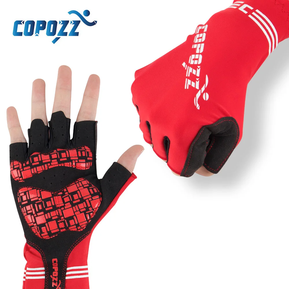 

COPOZZ Silicone GEL Half Finger Bike Bicycle Cycling Gloves Slip for mtb riding Women mountain/mtb sport