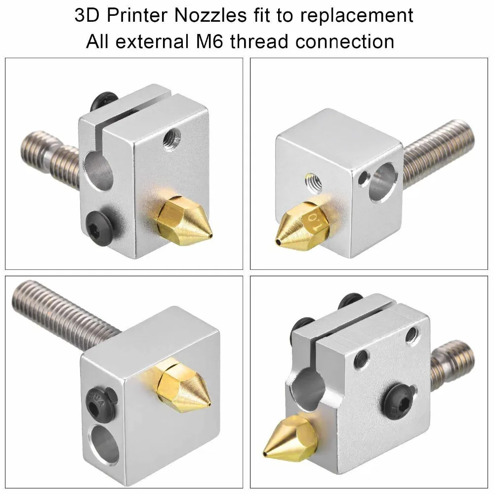 3D Химера Hotend Комплект двойной Цвет 2 в 2 экструдера мульти-штранг-прессования все металлические V6, двойной экструдер, полностью закрытый корпус с двумя 0,4 мм/1,75 мм 3D-принтеры Запчасти