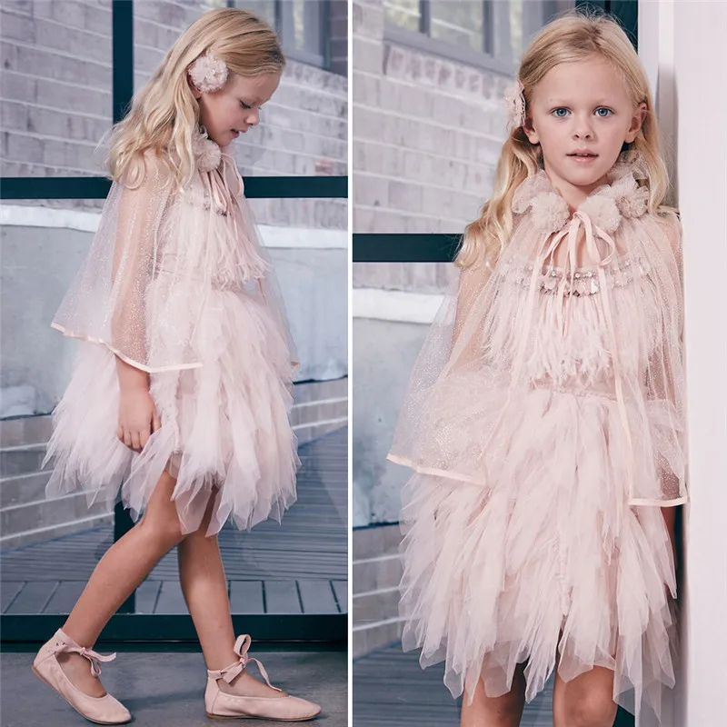 Summer-Foreign-Trade-Exploded-Girl-Swan-Feather-Drill-Sequins-Nail-Pearl-Dress-Girls-Birthday-Wedding-Performance (1)