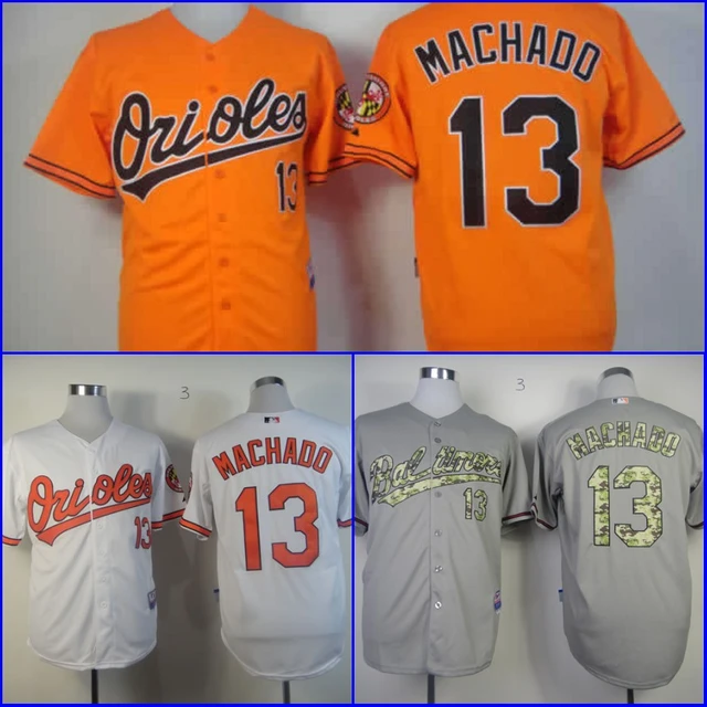 13 Manny Machado Jersey Baltimore Orioles Jerseys Baseball Jersey White  Black Grey Orange Cream Stitched Logos Shirt Size S~3XL - AliExpress