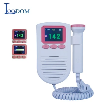 

Loodom Fetal Doppler Ultrasound Pregnant monitor 2MHz probe Alarm Baby Heart Rate Monitor Sound Ultrason Gestante Pregnant Узи