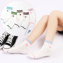 1 пара Регулируемая Милая Птица хлопок животное эластичный белый Пингвин ворона попугай Печать Свободный размер мультфильм теплые рождественские подарки полосы