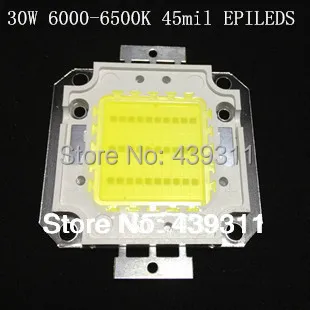 

30W LED White/Warm White Integrated High power Lamp floodlight 900mA 32.0-34.0V 3000-3300LM 45mil EPILEDS Chips Free shipping