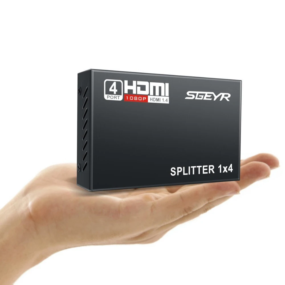 SGEYR 4 порты тонкого цифрового разъема для передачи звука и изображения 1x4 HDMI diкозырек 1 вход 4 выхода Поддержка HDCP Full HD 1080P 3D HDMI 1,3 мультимедиа Penta caliente