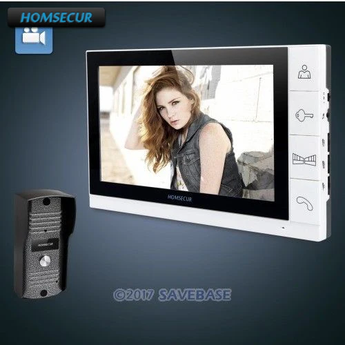 HOMSECUR 9&quot Проводная Видеодомофонная Система С Функцией Записи 700TVL HD Панель Вызова