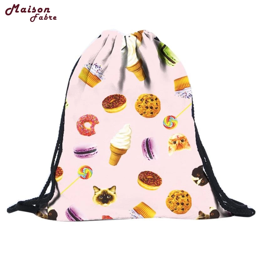 

Jasmine Traveling Unisex Backpacks 3D Printing Bags Drawstring Backpack Sep27