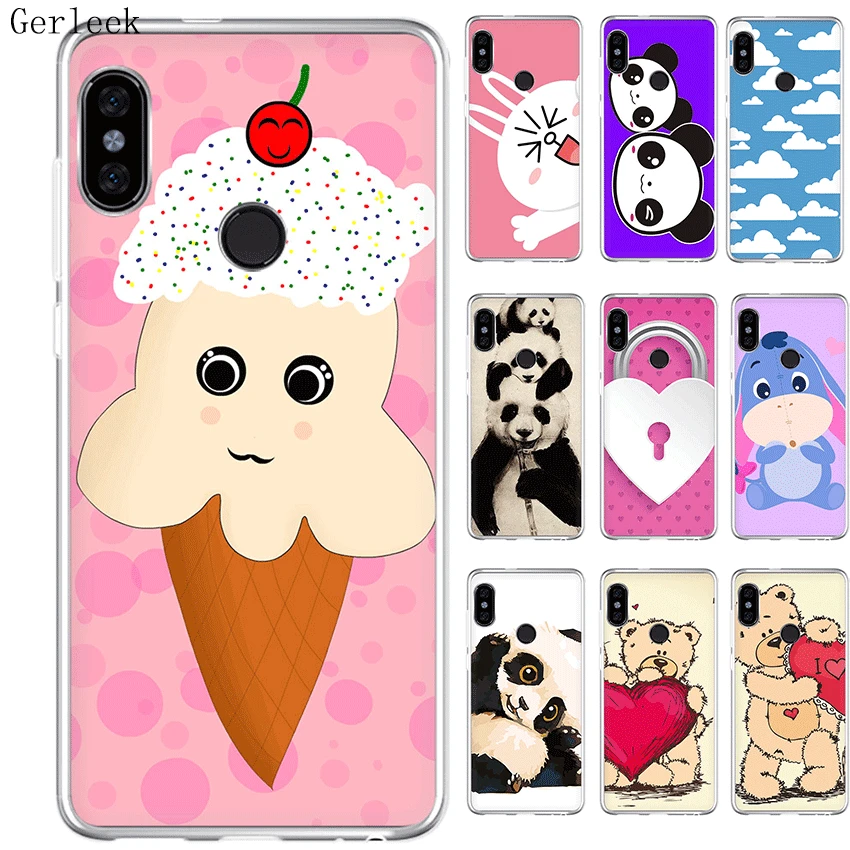 Мягкий ТПУ силиконовый чехол для Xiaomi Redmi 4A 4X 5 5A Plus 6 6A Pro S2 милый 3D мультфильм |