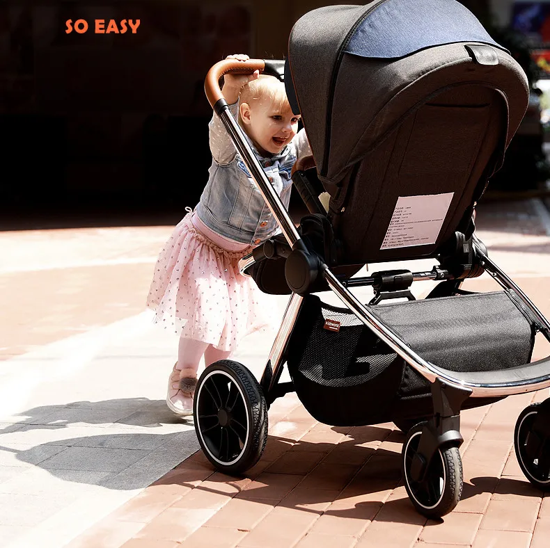Детская коляска 3 в 1, легкая, брендовая, kinderwaga, портативная, Poussette, для путешествий, складная коляска для новорожденных