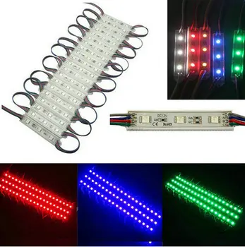 

100pcs Super Bright 5050 RGB LED Module SMD 3LED Light Waterproof 12V DC 20pcs/string window front Sigh+44 keys IR Controller