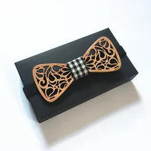 Вишневые деревянные модные галстуки для мужчин из полой древесины с бантом свадебные костюмы деревянная бабочка-бабочка форма Bowknots «Игры престолов» галстук-бабочка