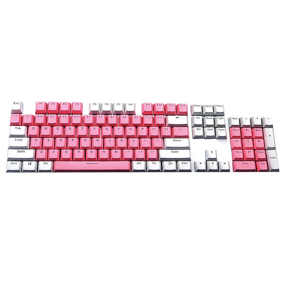 Колпачки для механических клавиш Cherry MX Switch keyboard полупрозрачные двойные колпачки PBT 104 для cherry/Kailh/Gateron 416#2