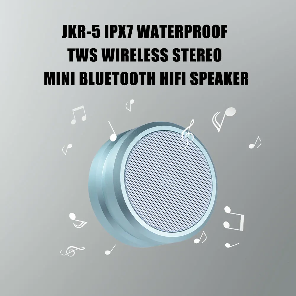 JKR-5 IPX7 Waterproof TWS True Wireless Stereo Mini Bluetooth Speaker (2)