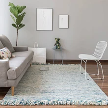 Collalily килим шерсть ручной работы ковер геометрический Богемия индийский плед полосатый Современный серый розовый дизайн скандинавский стиль синий