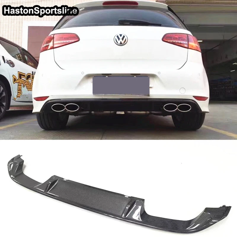 Golf VII Carbon Fiber Rear Bumper Diffuser lip For Volkswagen Golf7 R