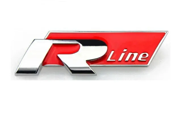 Car Motor Truck Alloy Racing  Red R Line  R Line  Emblem 