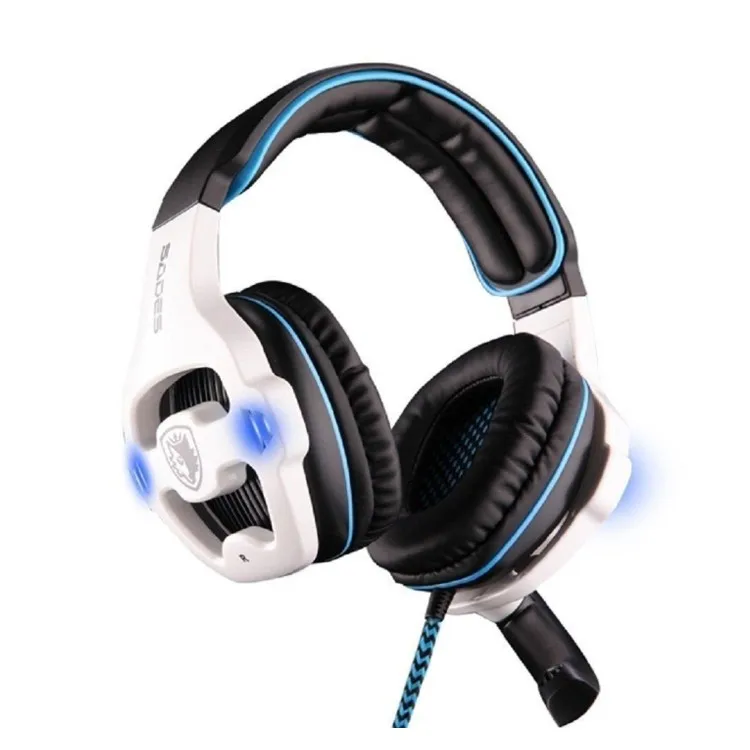 Sades SA-903 7.1 Surround Sound channel USB Gaming Headset Wired Headphone with Mic Volume Control Noise Cancelling Mic Earphone (9)