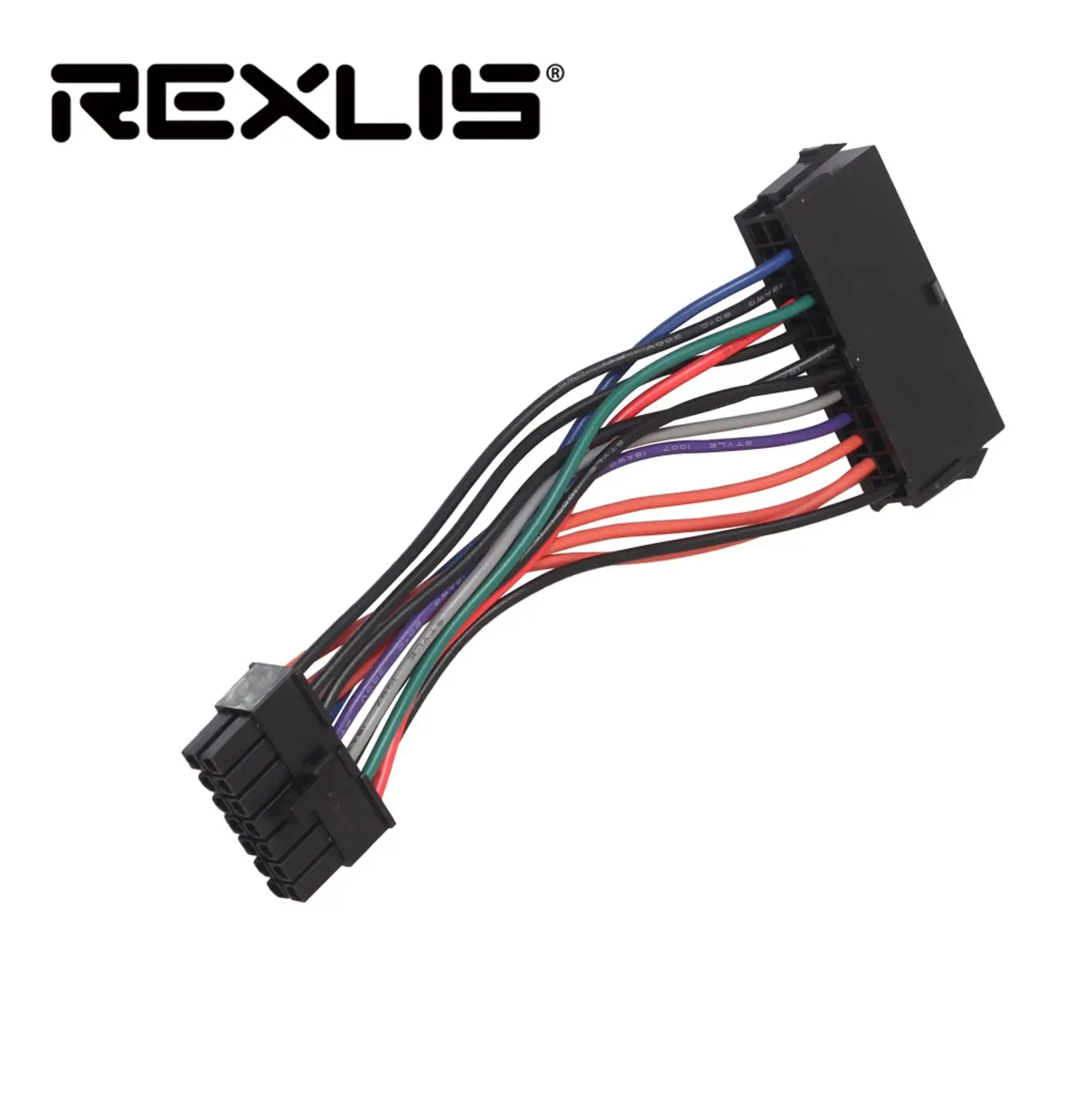 Rexlis15cm 電源ケーブルコード 18awg ワイヤー Atx 24 ピン 14 ピンアダプタレノボ Ibm Dell Q77 B75 A75 Q75 マザーボード プラグ コネクタ Aliexpress