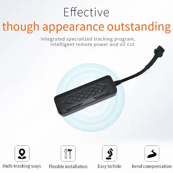 

Portable GSM GPS Tracker 4PIN GPS/AGPS/LBS Tracker SMS Premium Black