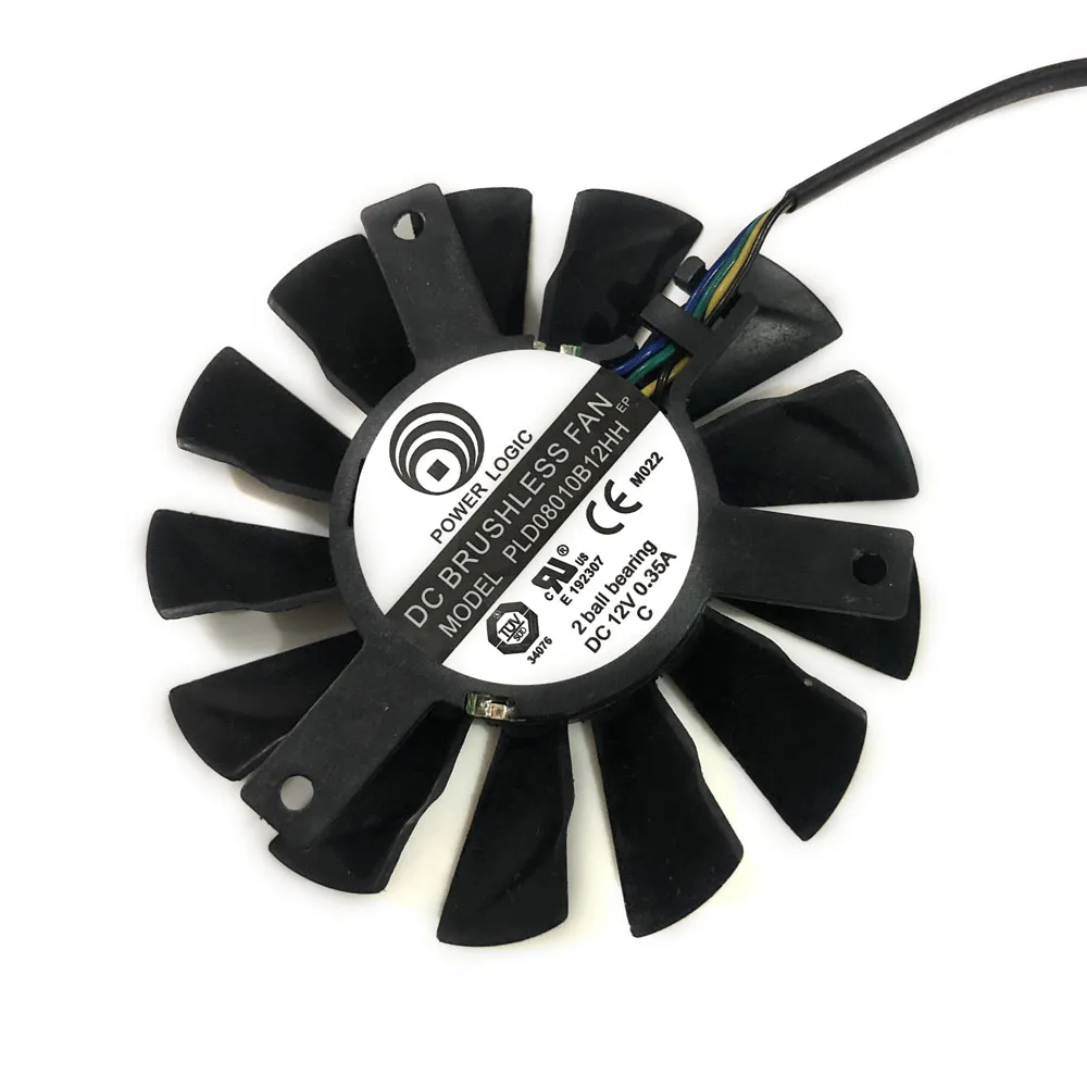 2 шт./компл. PLD08010B12HH охлаждающий вентилятор GPU для MSI N650Ti N560GTXTi N660 N570GTX N680GTX R6950 R7950 twin