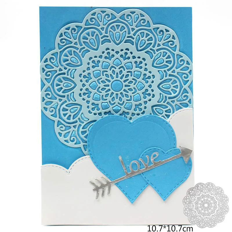 Металлический трафарет Flourish Doily для скрапбукинга альбома тиснения бумажных