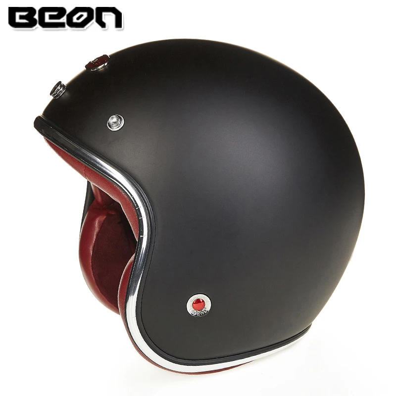 BEON 3/4 с открытым лицом старинные scotter jet moto rcycle шлем moto крест capacete мотошлем Ретро casco para moto крест B108