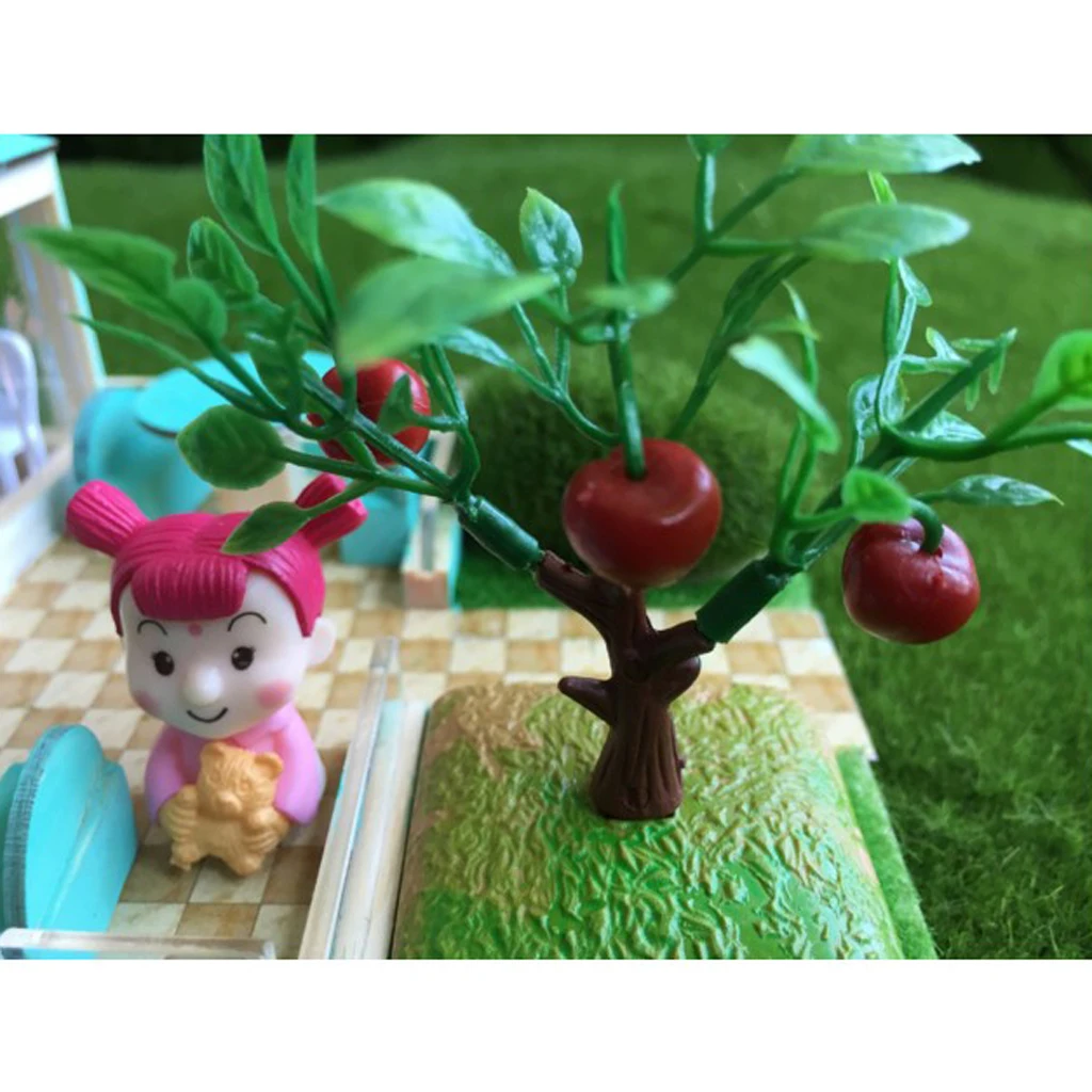 Handcrafts Miniature Project DIY Dolls House Garden Yard Building Model Toy Kids Play Fun & Learn Children Birthday Gift