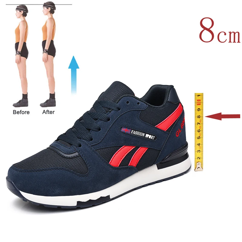 

Heightening Shoes Elevator Shoes Height Increase Shoes for Men Insoles 8 CM Man Daily Life Sport Height Increasing Shoes