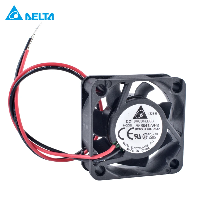 Double Ball Three-wire Silent Cooling Fan for 40x40x15mm N A Cooling Fan Delta AFB0412LB,Server Cooler Fan Delta AFB0412LB 12V 0.09A