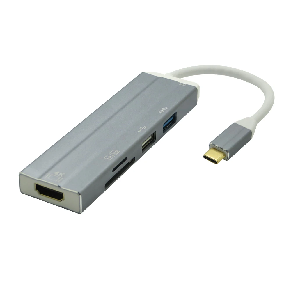 6 в 1 USB 3 C Type для 0 Hub 4K 30hz HDMI SD/TF кардридер PD зарядный адаптер S8 NS Nintendo Switch|USB-хабы| |