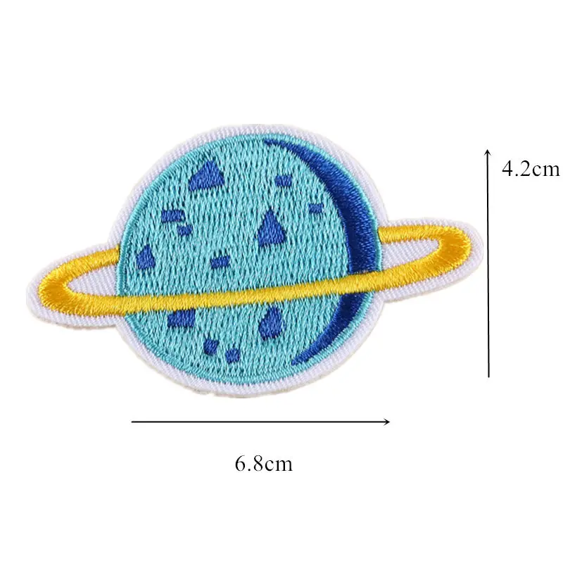 16 шт Смешанная планета, звезды вышитые патчи Сатурн пространство сшить термоклейкий значок для заклепки для джинсов шляпа аппликации DIY наклейка ручной работы