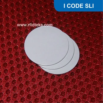 

CT 25MM RFID Dia 25mm RFID Tag NFC Tag for asset management with 3M Sticker ISO15693 13.56MHz with I CODE SLI Chip