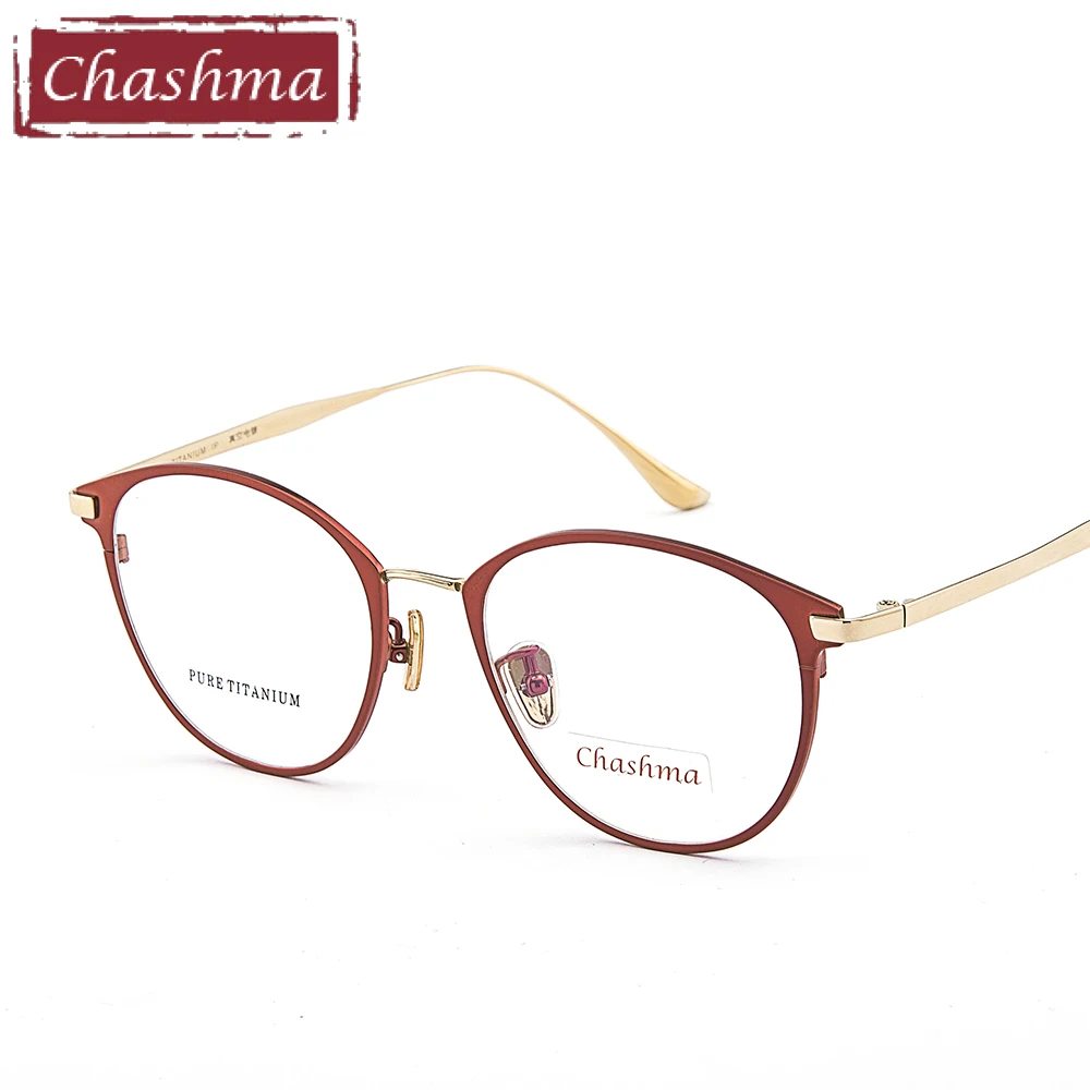 Женские и мужские очки Chashma оправа из чистого титана супер легкие очки|pure titanium