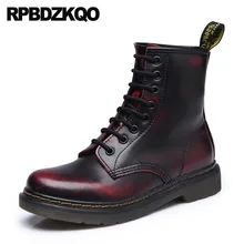 Ботильоны берцы 12 44 военные черный 10 Водостойкие зимние сапоги женщины обувь Британская зимняя Круглый носок армия осенняя больших размеров плоские зашнуровать китайский женская женский мода короткая