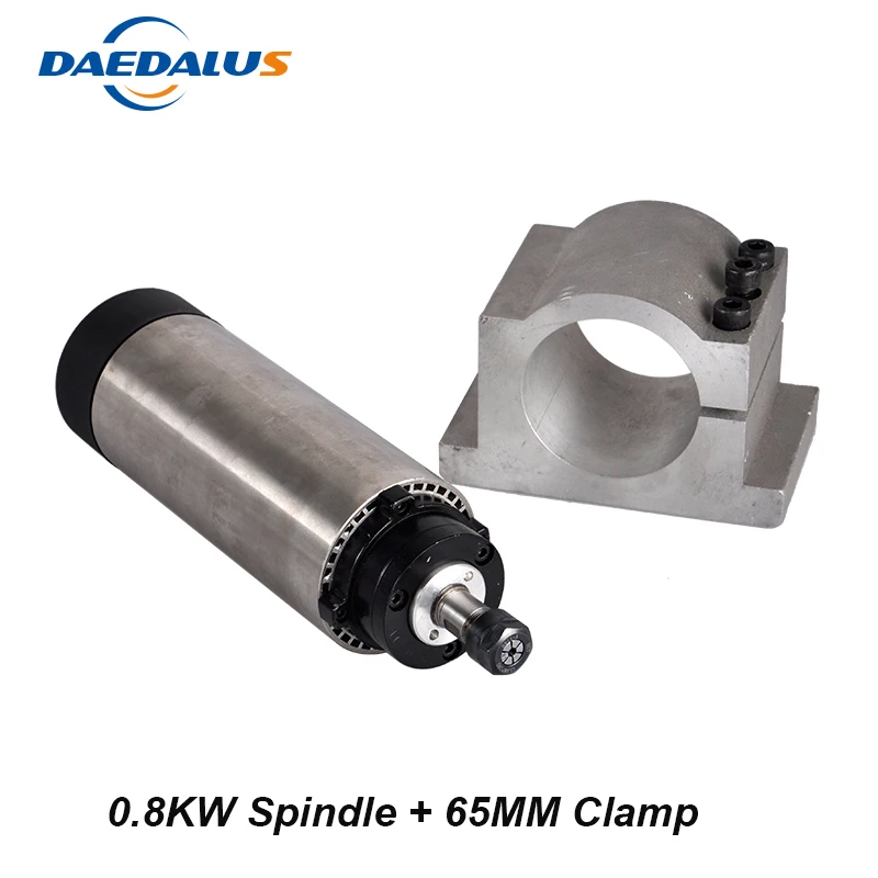 

0.8KW Spindle Motor 110V 220V Air Cooled Spindle ER11 Milling Motor 65mm Clamping Bracket For CNC Engraver Machine