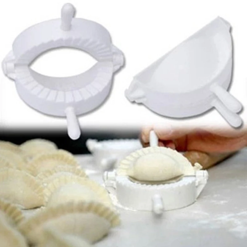 Тестопресс Empanada Кухонный для приготовления выпечки кондитерские формы для пельменей Jiaozi домашняя форма для пельменей 3 размера 3 шт пирог Белый пластик