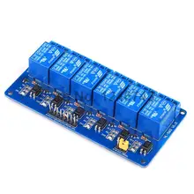 5PCS 6 Channel 24V Relay Module Low Level for SCM Household Appliance Control FREE SHIPPING For Arduino