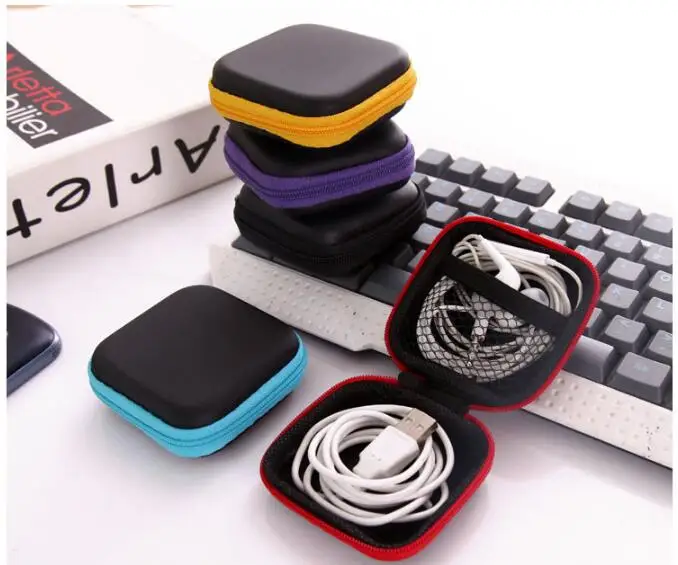 

Earphone Wire Organizer Box Data Line Cable Storage Box Case Container Coin Headphone Protective Box Case Container Storage Bag