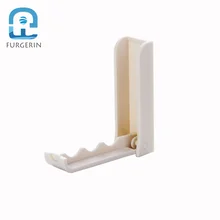 FURGERIN 1PC Wall Folding Hook Key Holder Organizer self adhesive wall hooks decorative Door Hanger towel hook wall holder