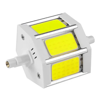 

R7S J78 10W COB LED Horizontal Plug Lights Flood Light Corn Lamp Bulb Cool White AC 85-265V