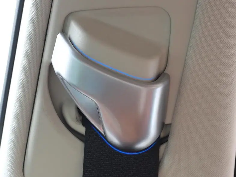 2Pcs/set Car Seat Safety Belt Decoration Cover Trim Styling For RX300 NX300 Chrome ABS Interior Accessories | Автомобили и