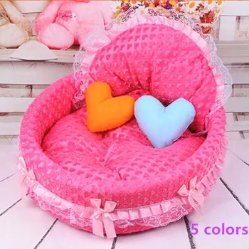 

Free shipping 2019 Hot New luxury dog princess bed lovely cool dog pet cat beds sofa teddy house for dogs DB020