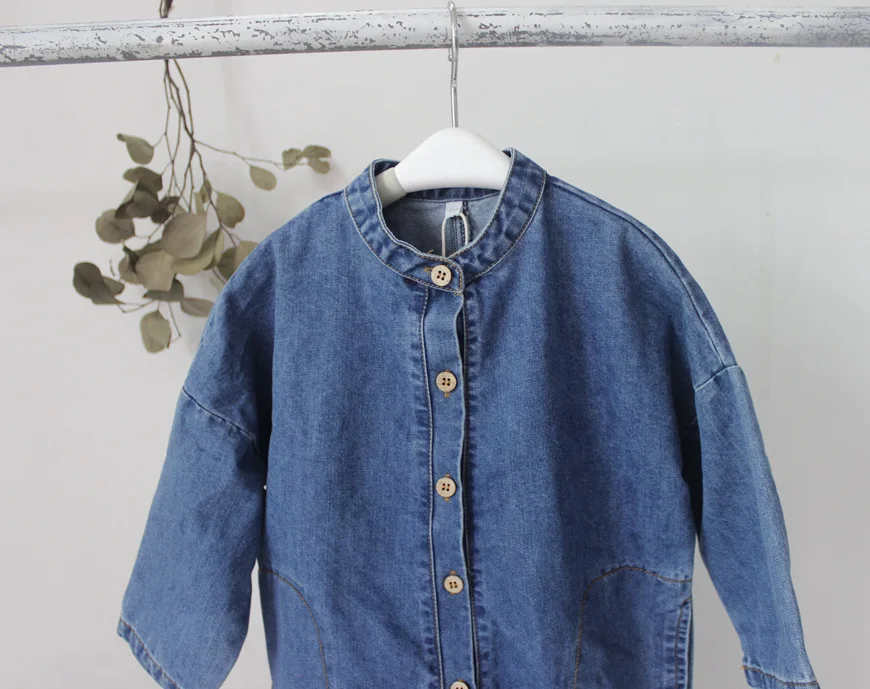 Children Overalls Autumn Unisex Children Denim Jumpsuits Korean Style Chic Baby Boys Girls Overalls Soft Loose Trousers Kids Clothes children overalls