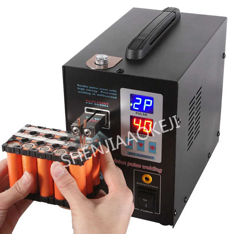 1500W Lithium battery welding machine 110V/220V handheld dual digital display small battery spot welding machine 3