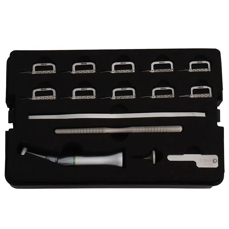 

Dental Contra Angle Handpiece Kit 4:1 Reduction Interproximal Strips Reciprocating Dentist Tools Dental Lab Equipment