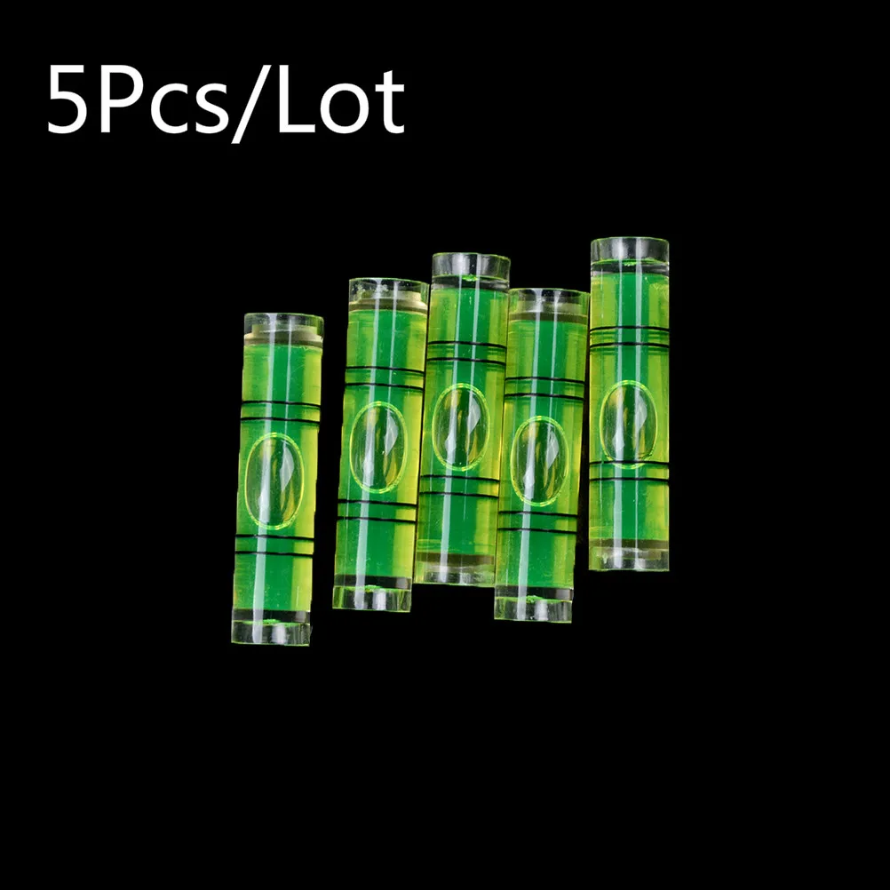 

5Pcs/Lot DIY Mini Bubble Level Spirit Level High Accuracy Inclinometer Liquid Level Indicator For Compass 9.5*40mm